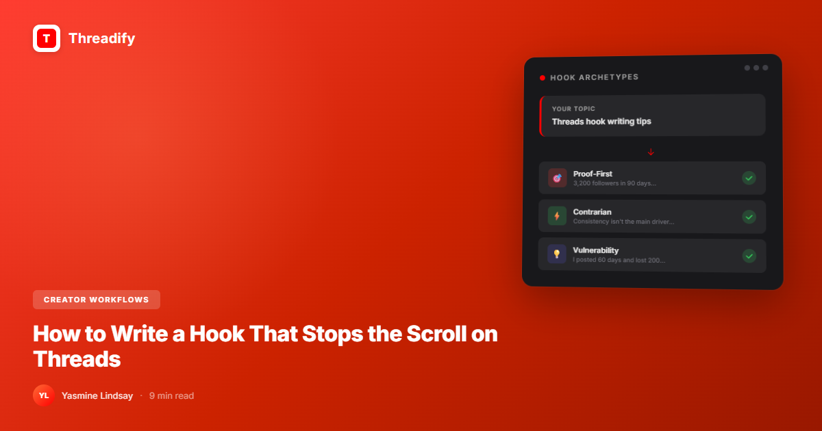 How to Write a Hook That Stops the Scroll on Threads (With Examples)